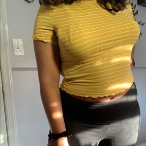 Yellow striped shirt